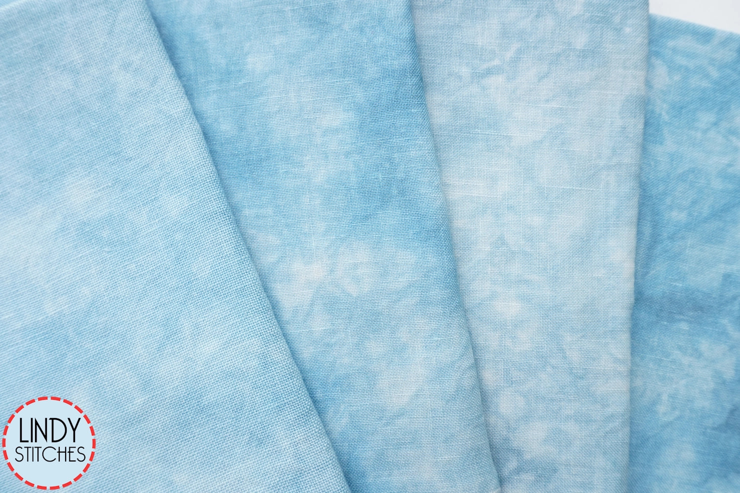 32 count Pusher's Cerulean Belfast Linen by Lapin Loops Cross Stitch Fabric