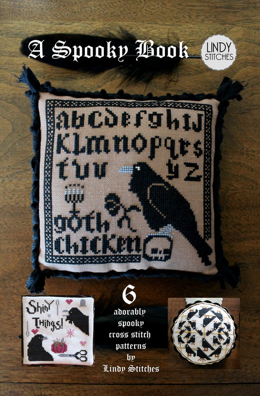 A SPOOKY BOOK - Six Adorably Spooky Cross Stitch Patterns by Lindy