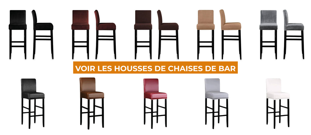 Collection des housses de chaises de bar