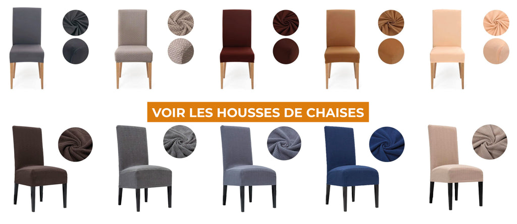 Collection de housse de chaises- idée de décoration pour la cuisine