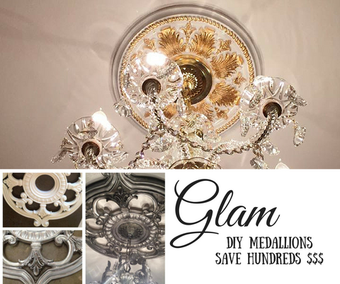 Glam Up Your Ceiling Medallions Power Tools Pretty Things