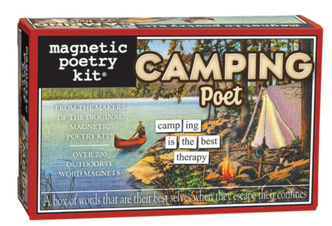 magnetic poetry kit camping outdoors