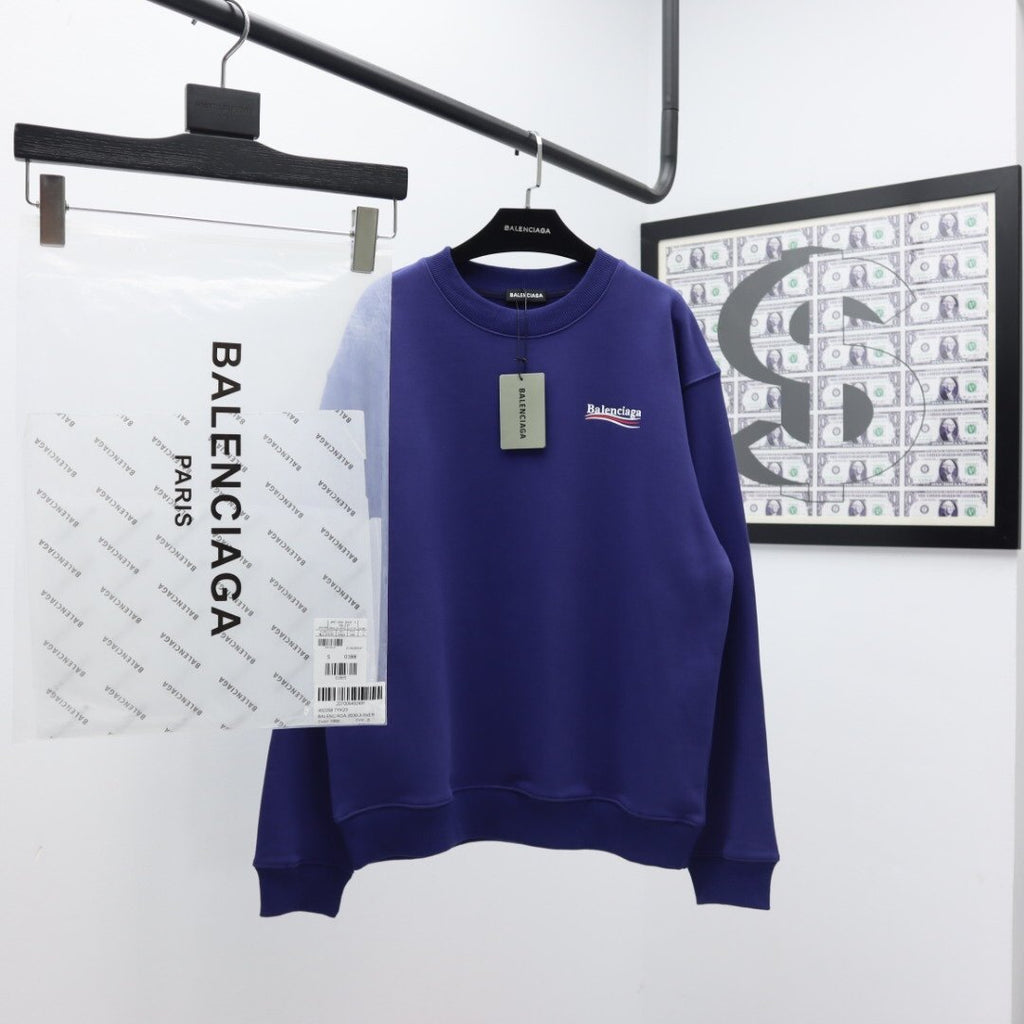 purple balenciaga sweater