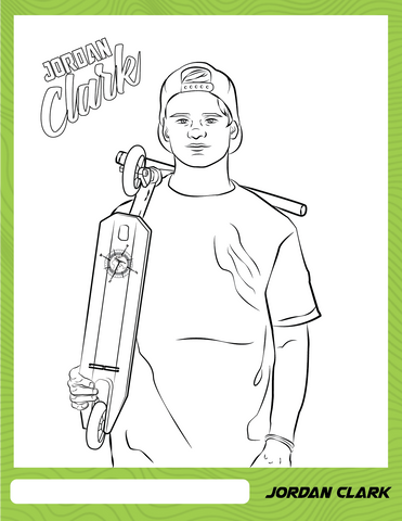 jordan clark coloring page