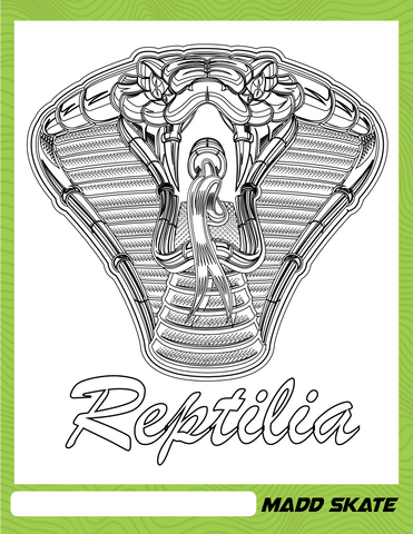 Reptilia coloring page