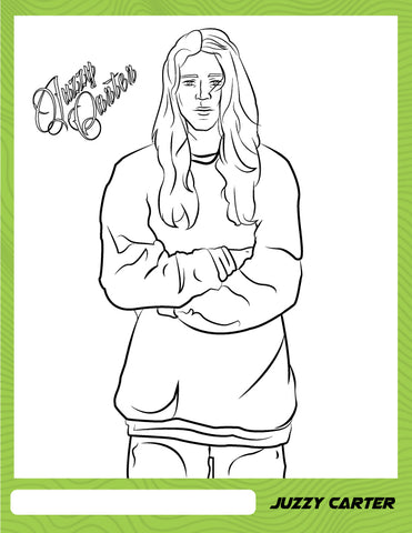 juzzy carter coloring page