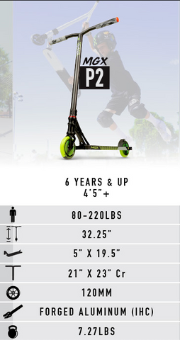 mgx p2 scooter specs