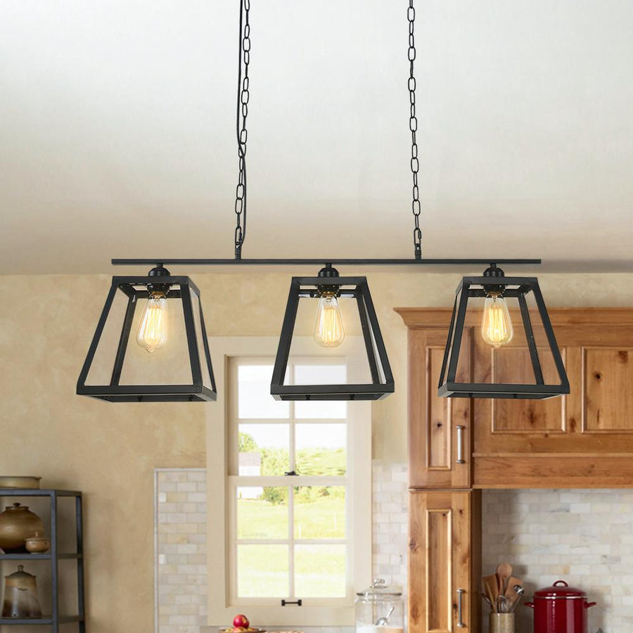 rustic pendant lighting for kitchen island