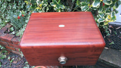 Vintage Restored High Level Japkap Toilet Cistern in Mahogany