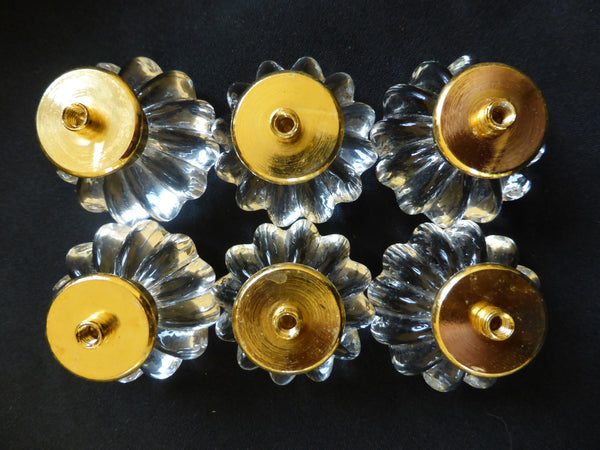 Six Vintage Flower Glass Drawer Knobs 1970s – DragonQuarry Antiques