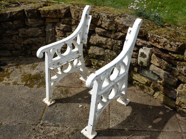 Broxap Reclaimed Industrial Cast Iron bench ends garden 