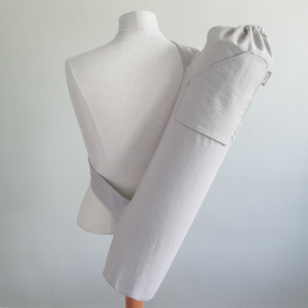 Yoga Mat Bag - Solid Gray – effie handmade