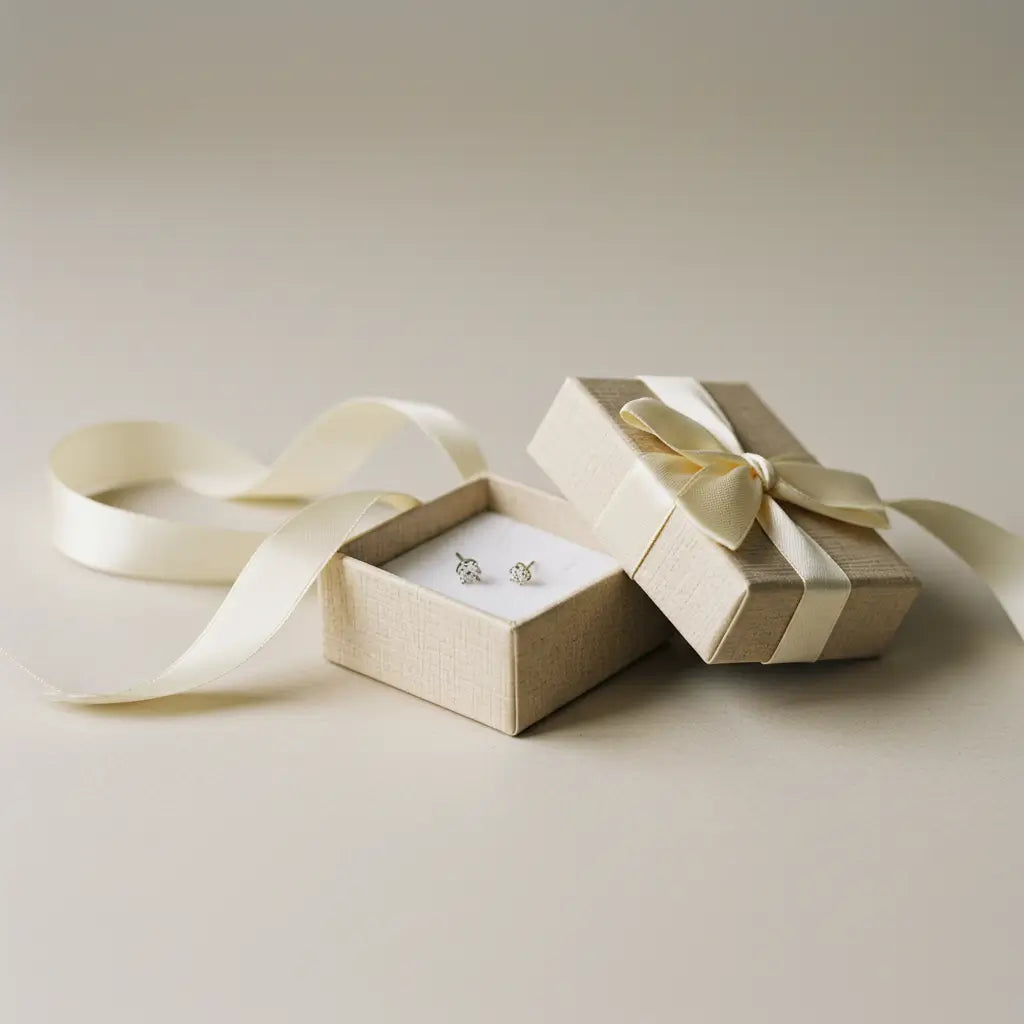 片耳ピアス ギフトの贈り方｜シングル選択とギフトラッピングの手順。左耳右耳の寓意をメッセージで添える “一対の物語” プレゼント