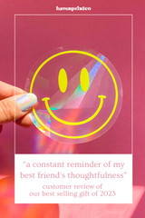 "a constant reminder of my best friend's thoughtfulness" suncatcher stocking stuffer gift.