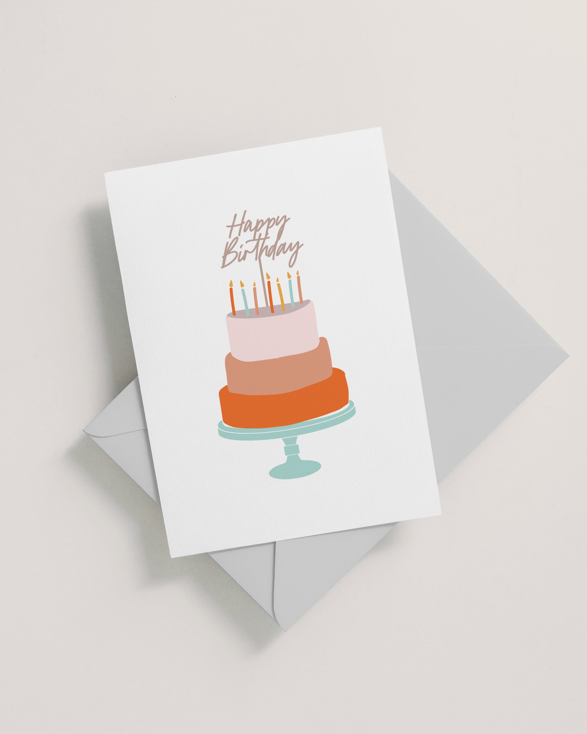 Birthday Cake Card – Haven Print Co.