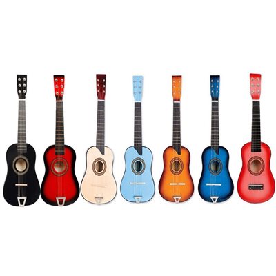 Guitare gonflable, 6 instruments gonflables, guitare gonflable colorée,  microphones, 3 guitares gonflables, 3 microphones, s