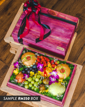 Load image into Gallery viewer, Fruit &amp; Bark - Signature Wooden Custom Fruit Gift Box | make hay, sunshine!.
