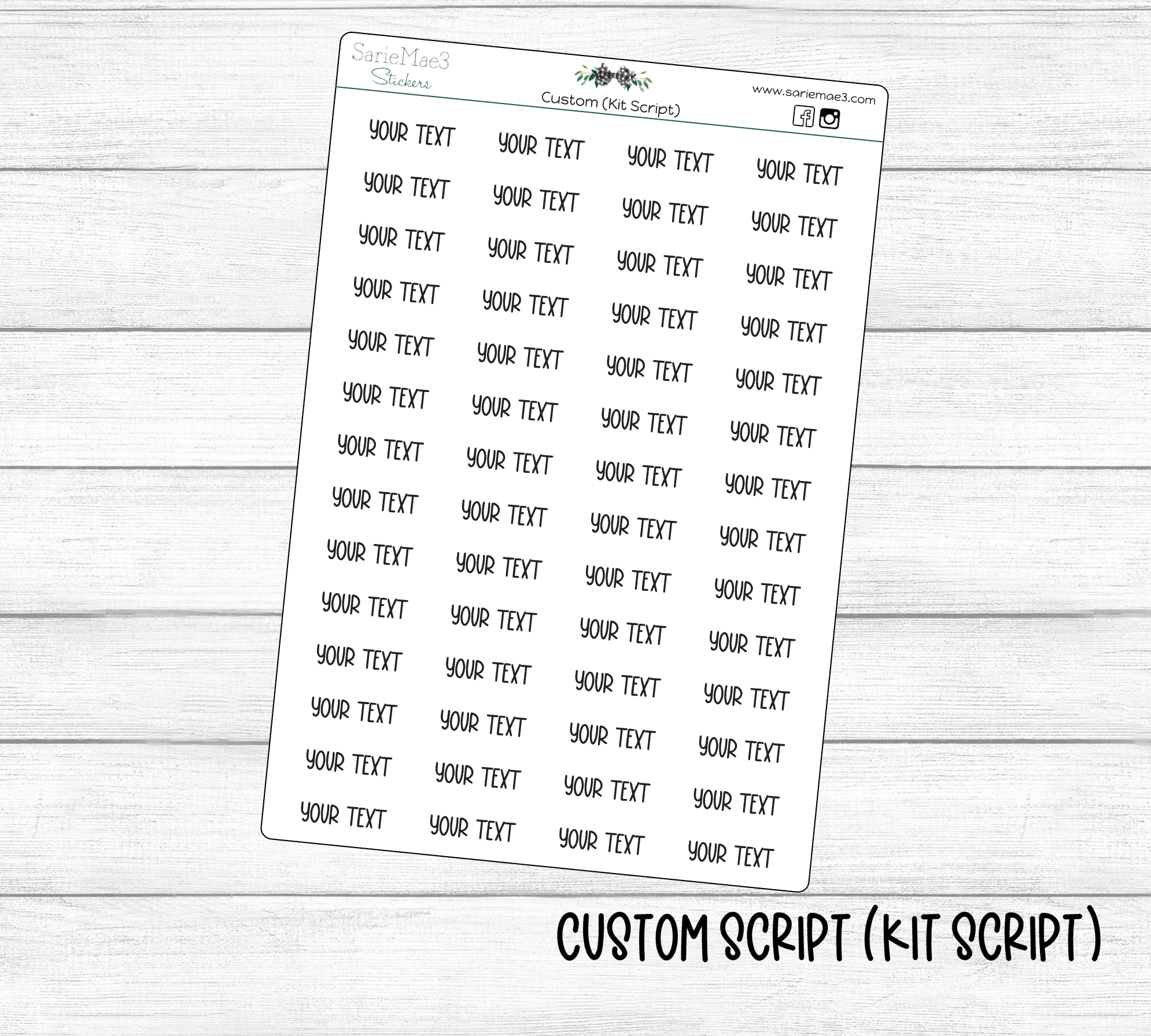 Custom Script (2025 Kit Font)