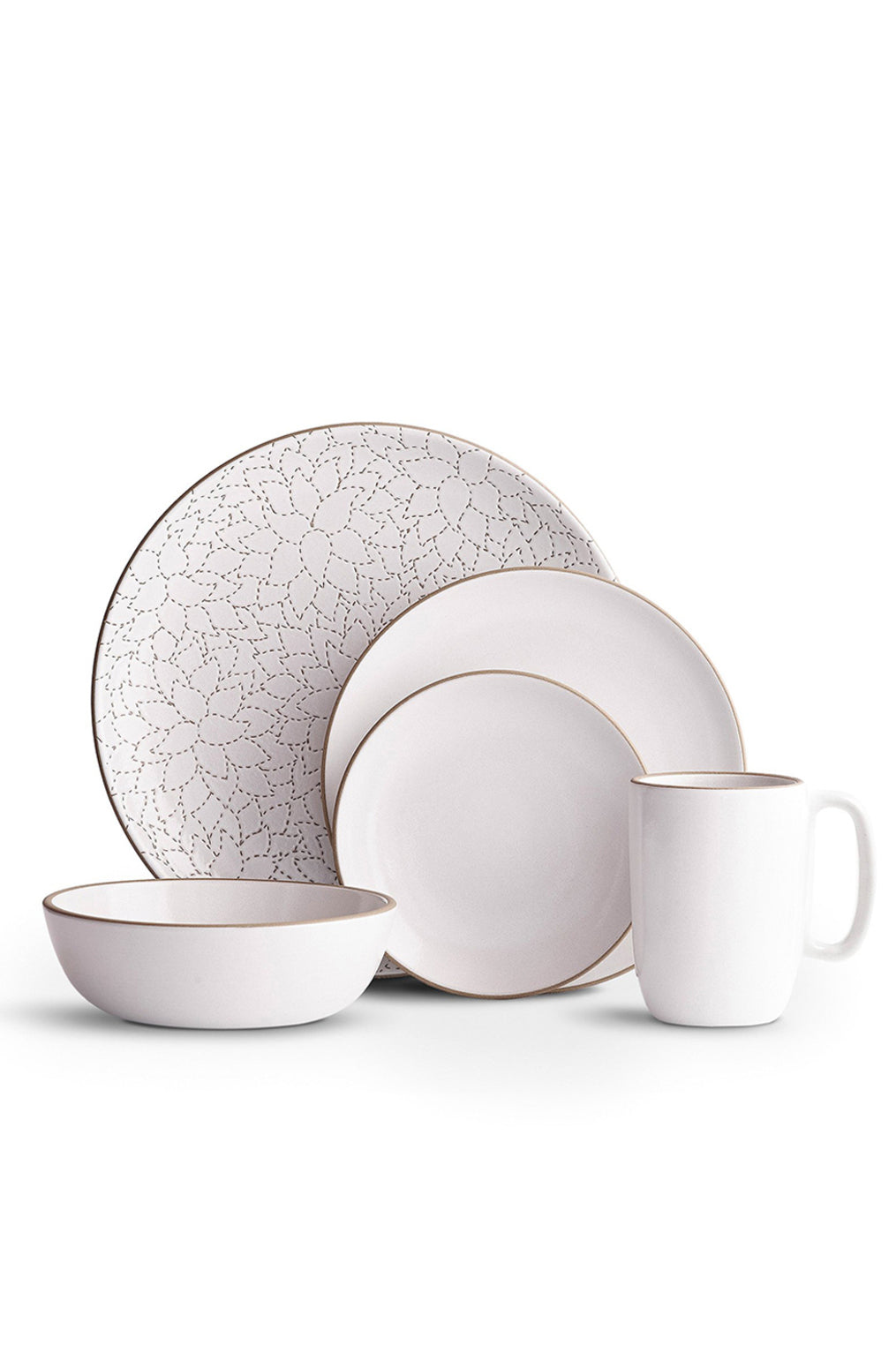 image of Camellia Opaque White Dinnerware Set