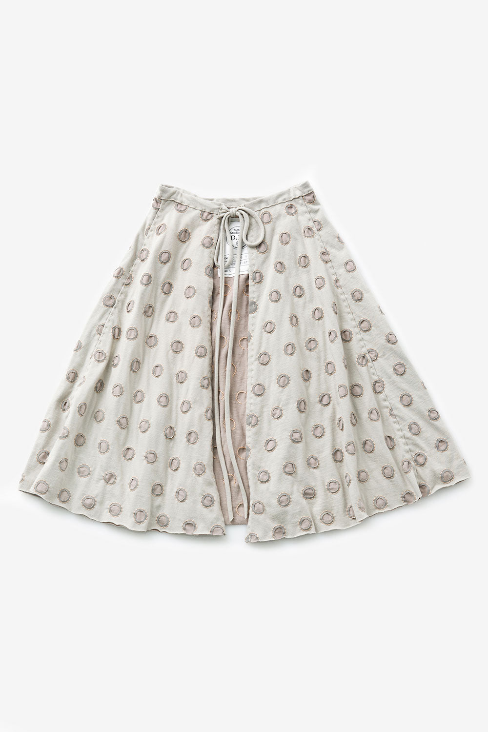 The School of Making Full Wrap Skirt Pattern Hand-Sewn Polka Dot Wrap Skirt DIY Project