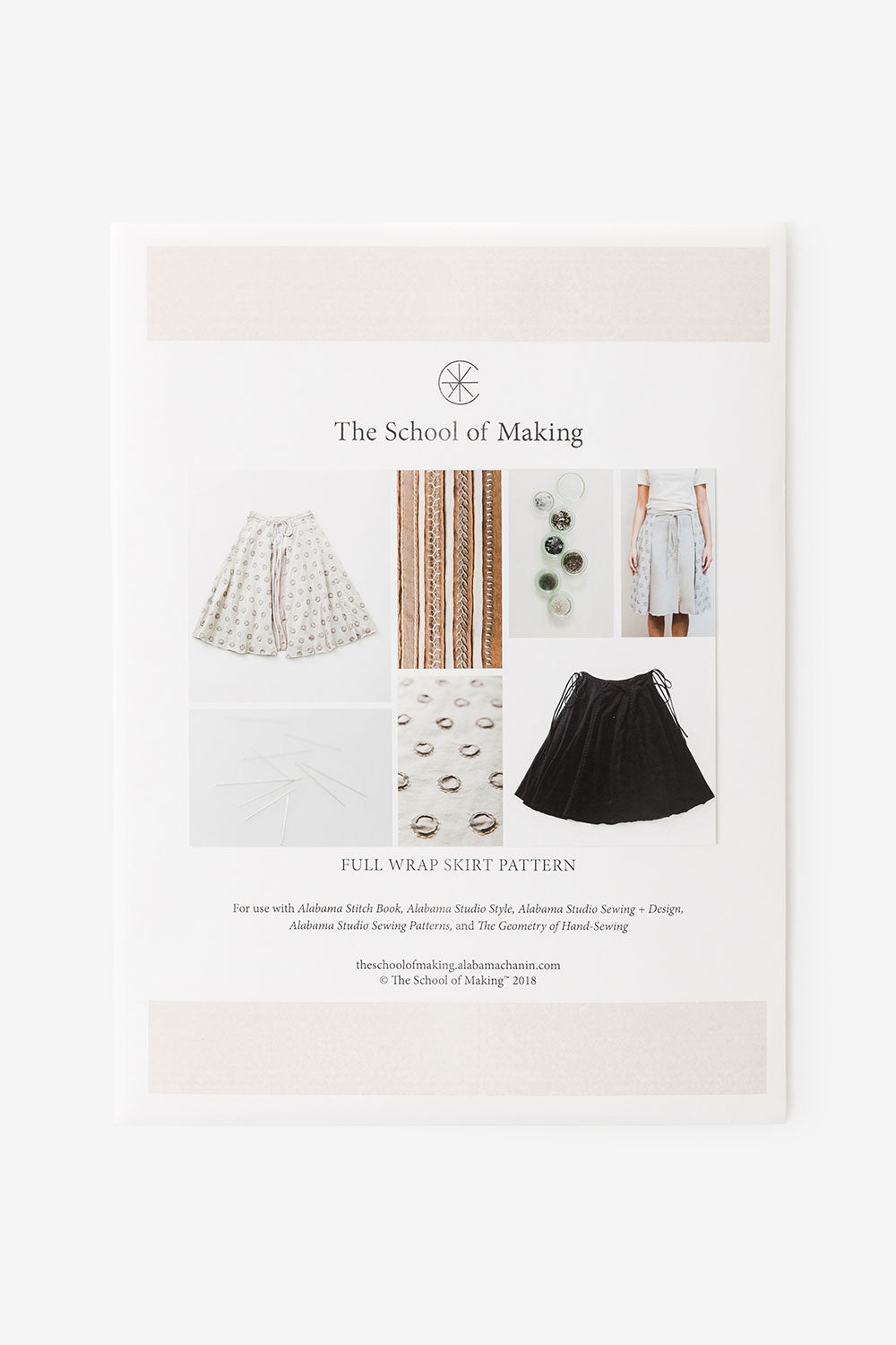 The School of Making Full Wrap Skirt Pattern Maker Supplies for Hand-Sewing