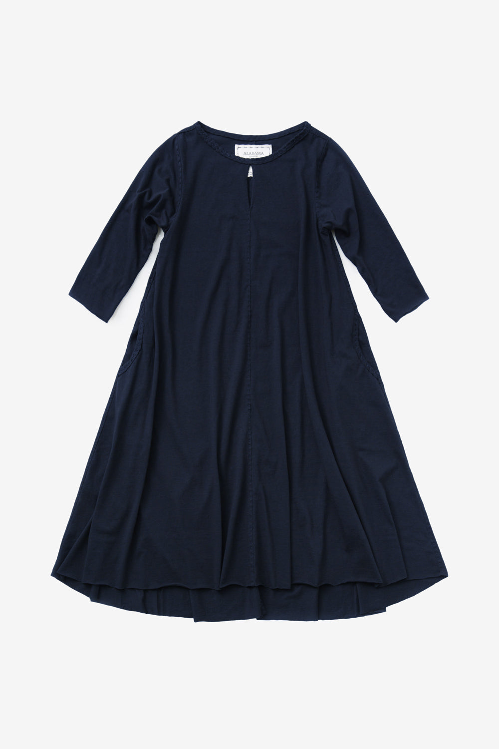 The School of Making Keyhole Dress Kit in Navy with Elbow Sleeves