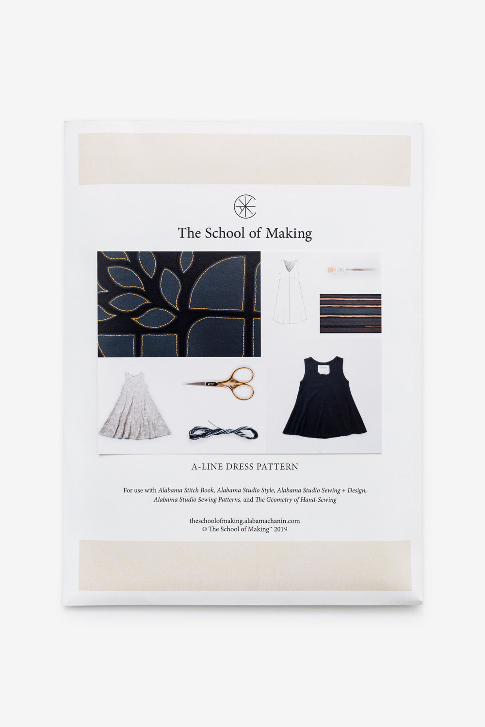 The School of Making The A-Line Dress Pattern Women's DIY Clothing Pattern for Hand-Sewn A-Line Dress