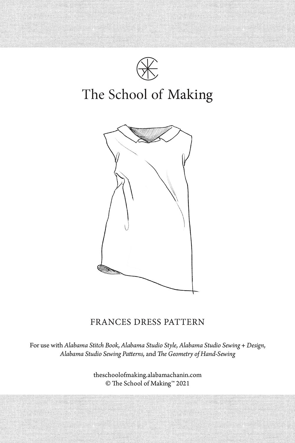 The School of Making Frances Dress Pattern DIY Sewing Pattern 