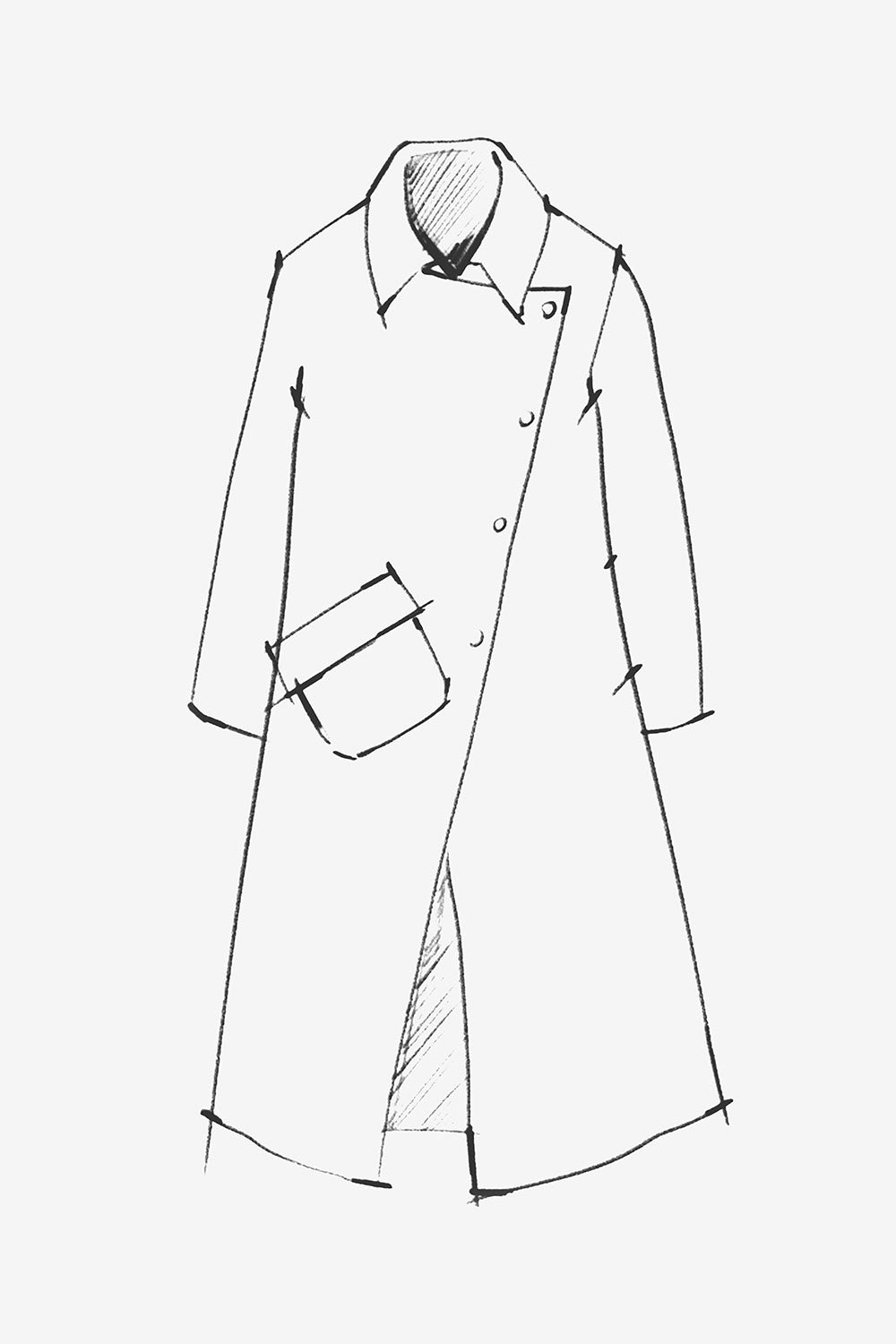 The School of Making The Pockets Pattern Sewing Pattern for Trench Coat and Jacket Pockets
