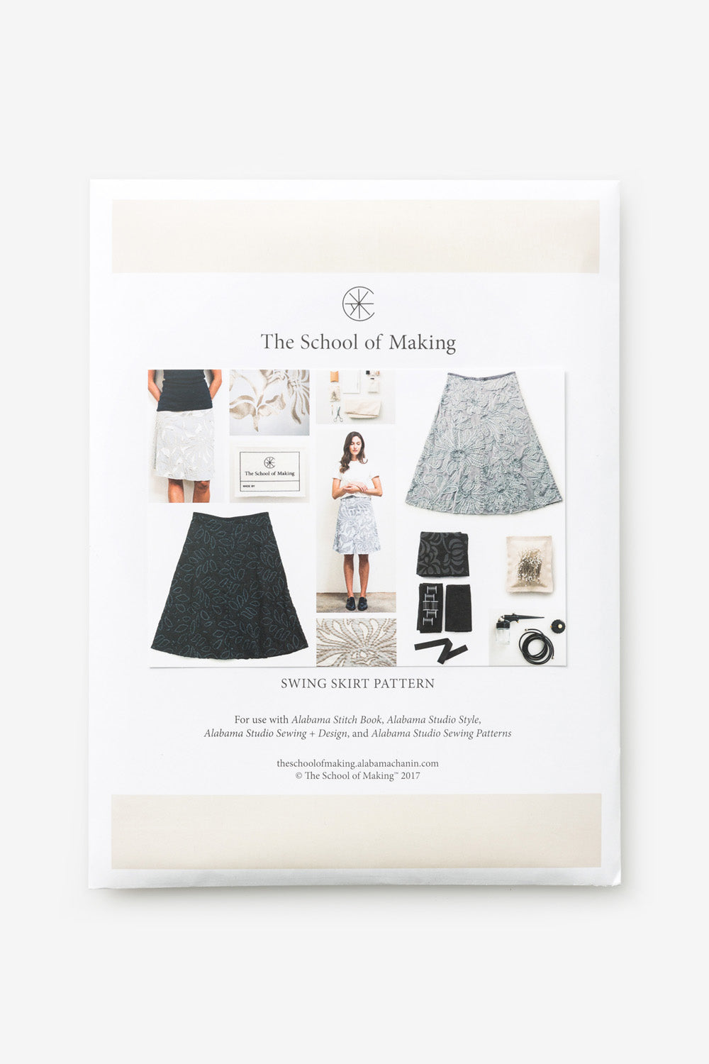 The School of Making The Swing Skirt Pattern Women's DIY Clothing Pattern for Hand-Sewn Swing Skirt