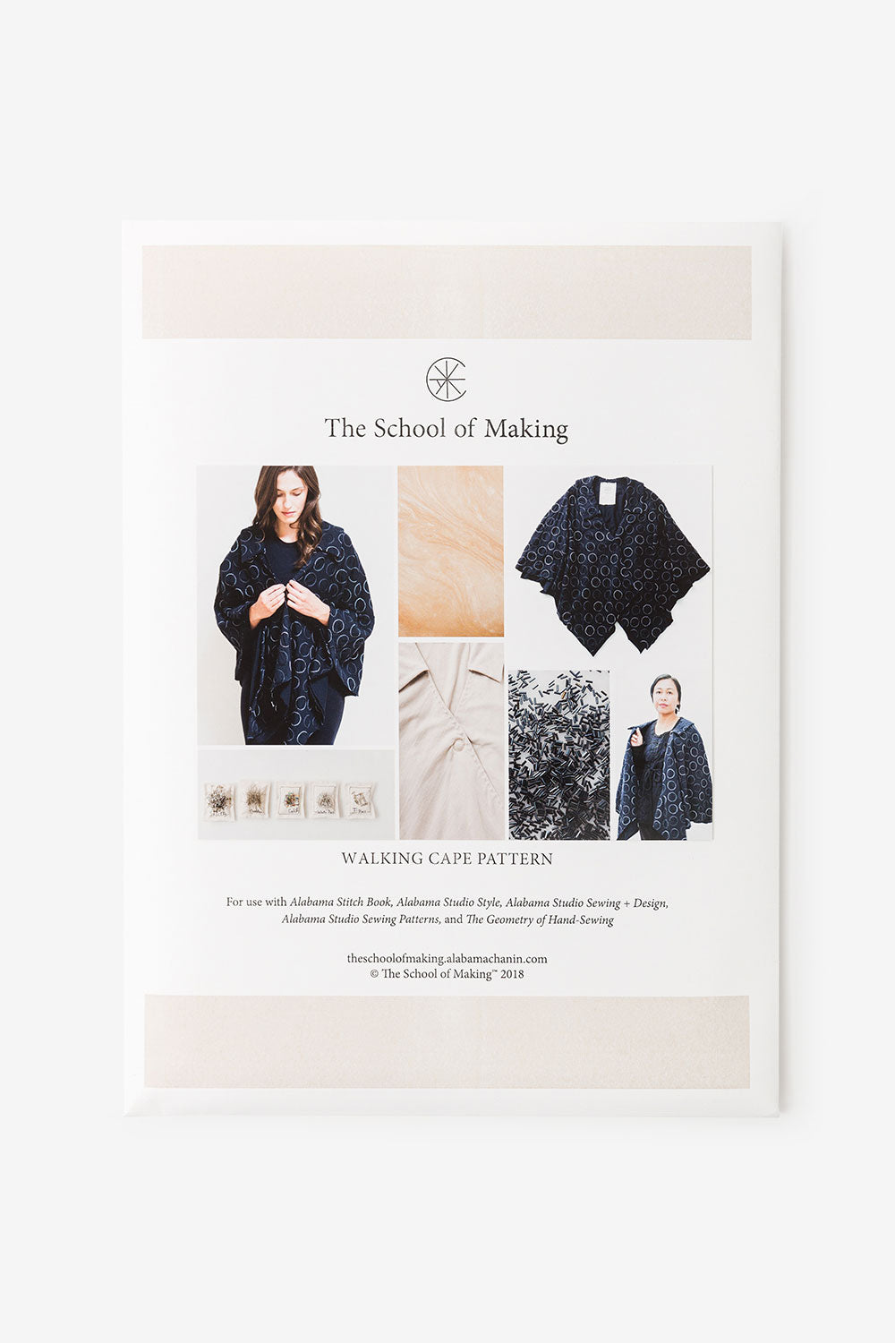 The School of Making Walking Cape Pattern Hand-Sewn DIY Project