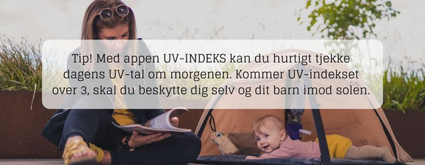Tip om UV-indeks ifm. solbeskyttelse til baby