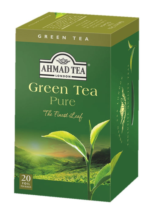 Ahmad Tea Green Tea, Lemon, Mate, & Matcha Slim Natural Benefits Teabags,  20 Ct (Pack Of 6) - Caffeinated & Sugar-Free