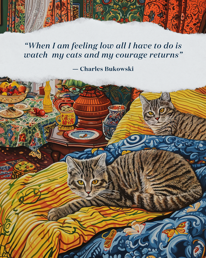 Cat Quote Bukowski