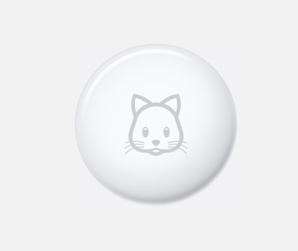 Apple AirTag with Cat Icon