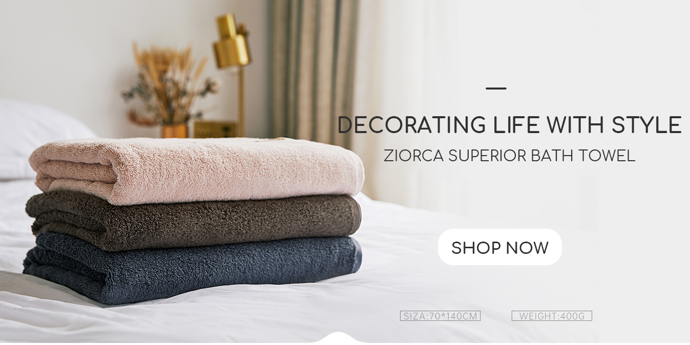 Ziorca Siro Summer Bath Towel 100% Long Staple Cotton 70x140 300g Abso – ZI  ORCA