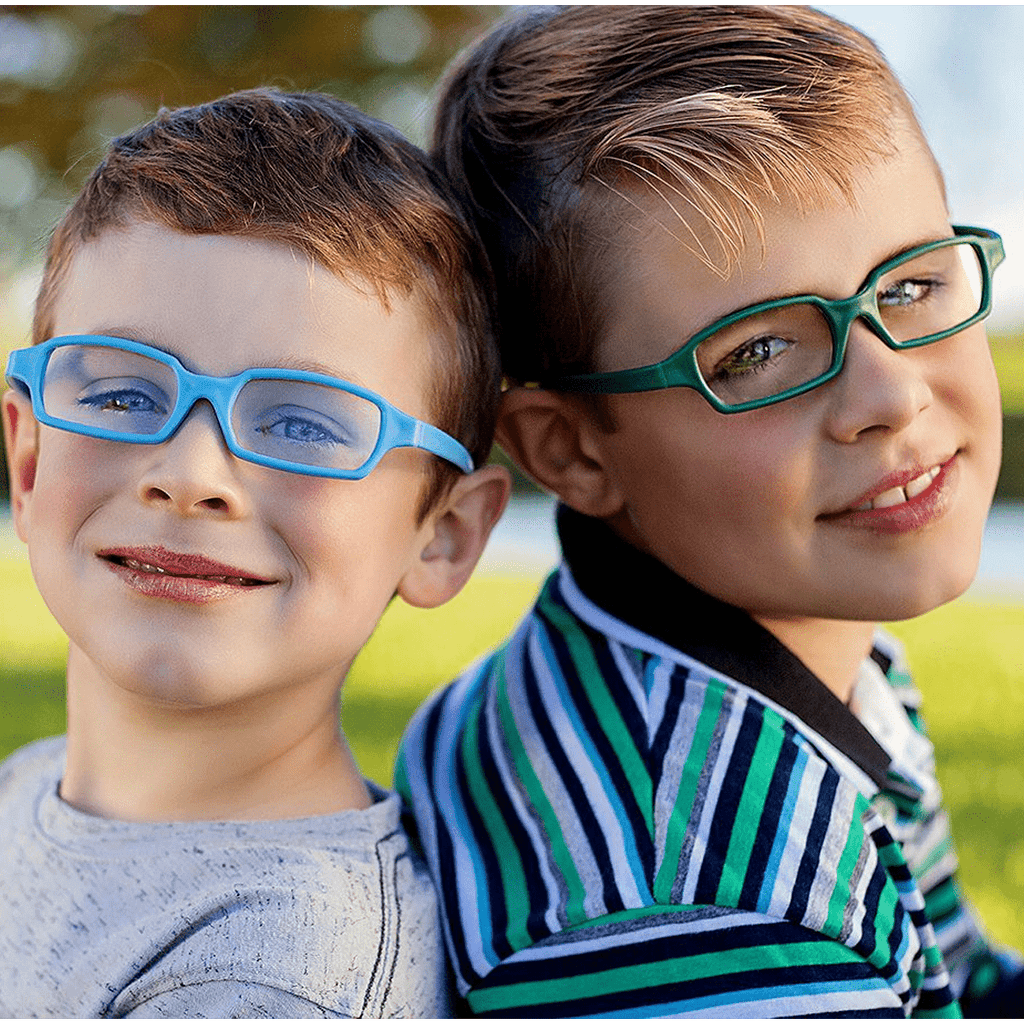 RECTANGULAR Safe-Unbreakable and Flexible Kids Eyeglasses Frame with S ...