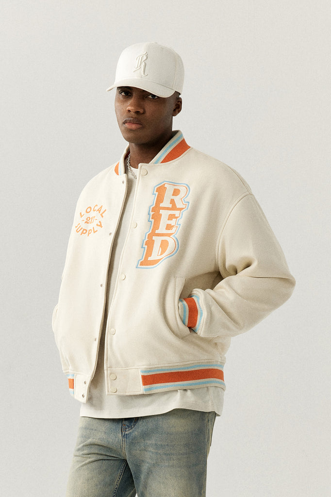 MEDM EMBROIDERY BASEBALL JACKET – Baroque Galleria