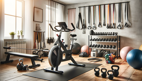trademe gym equipment to set up a well-organized home gym filled with essential workout equipment