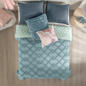 CELESTE NUUT JACQUARD TEXTURE REVERSIBLE COMFORTER 1 PCS QUEEN SIZE MADE IN MEXICO - Jorge's Home Fashion