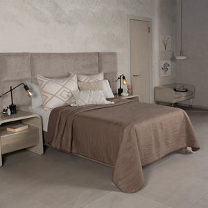 AFRICA COFFEE COLOR SPECIAL FABRIC ULTRA SLIM REVERSIBLE COMFORTER 1 PCS QUEEN SIZE MADE IN MEXICO - Jorge's Home Fashion