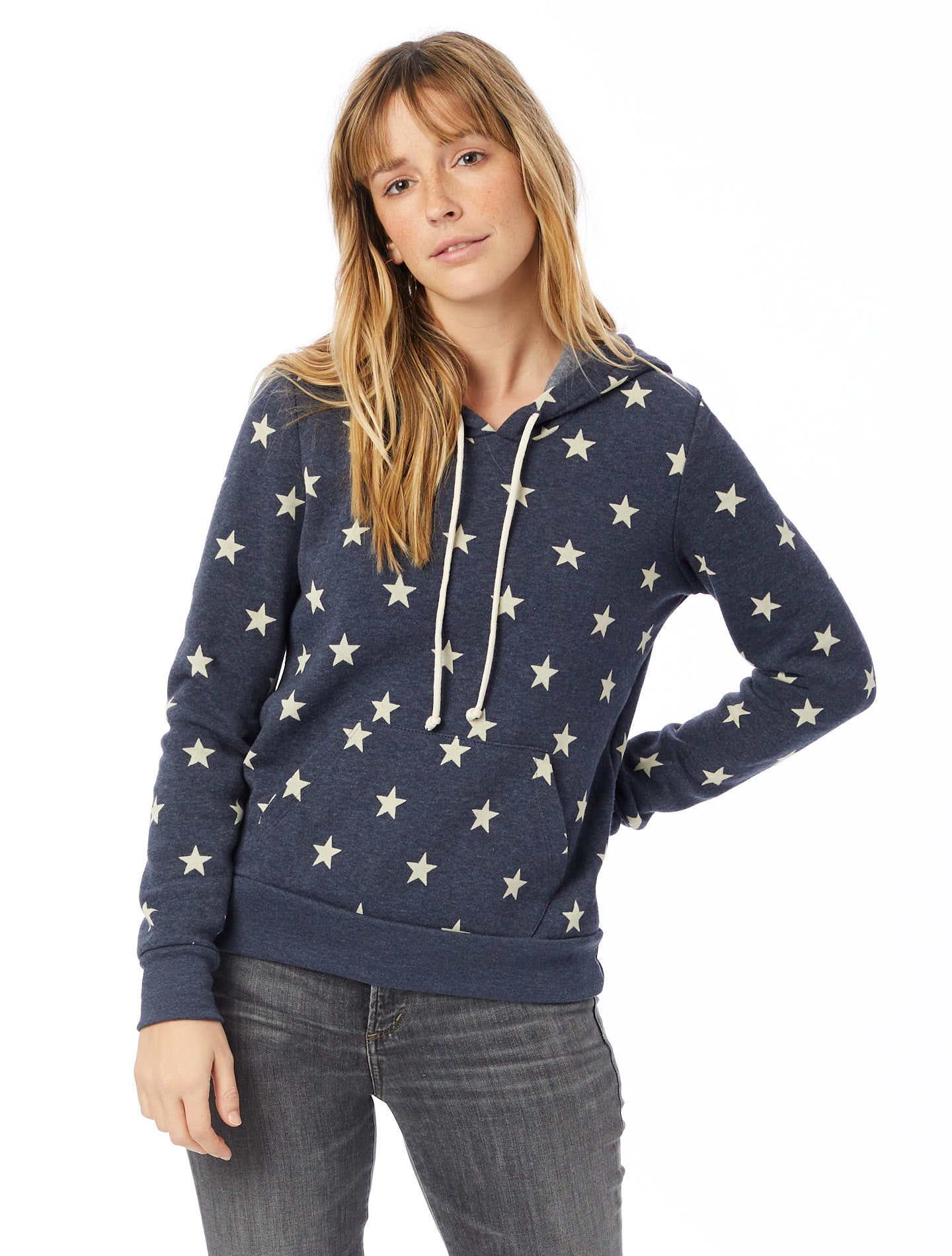 Vegan star pattern running hoodie
