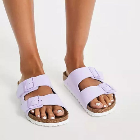 Lilac birkenstock sandals