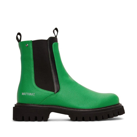 Bright vegan shoes - Mat and Nat bright green vegan boots