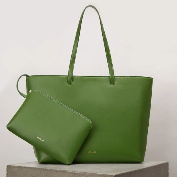 Supersize vegan totes - Matt and Nat green tote bag