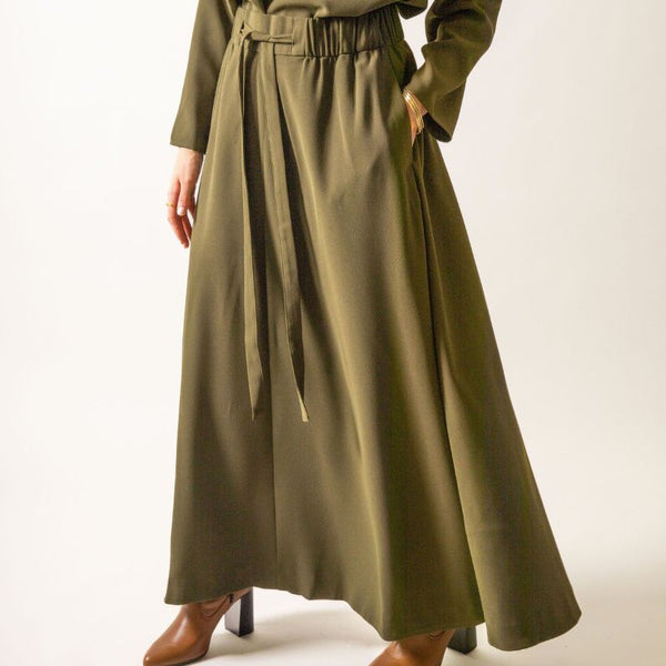 Maxi Skirts are back - Naayib Olive maxi skirt