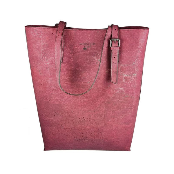 Cork supersize tote - Whistlers Tree pink cork bag
