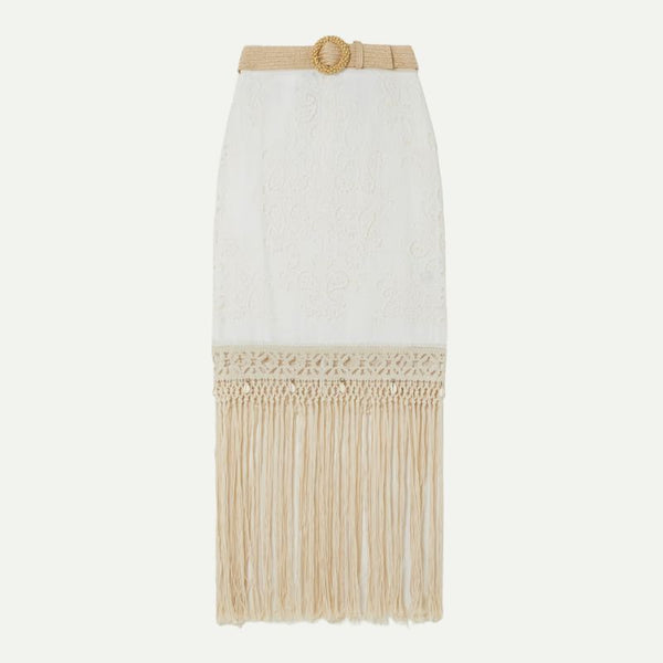Maxi skirts are back - Zimmerman Maxi skirt with fringing