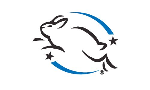Leaping bunny logo