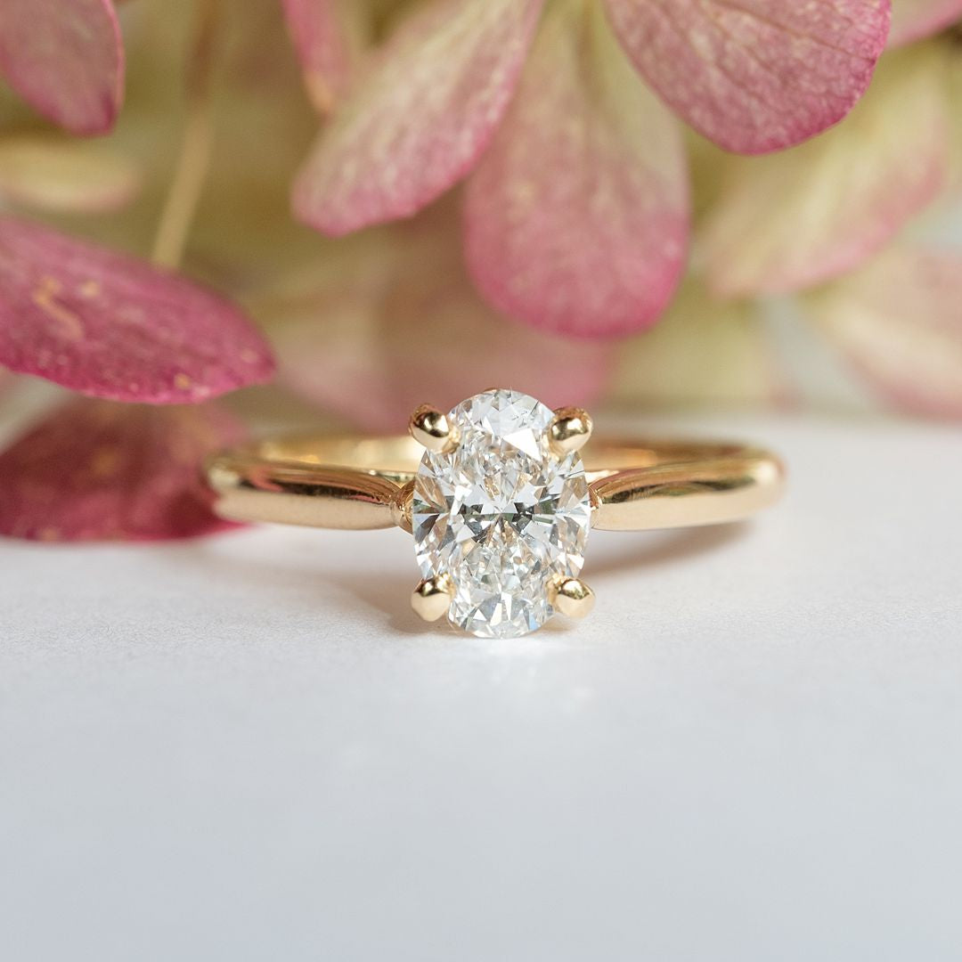 Oval Solitaire Engagement Ring